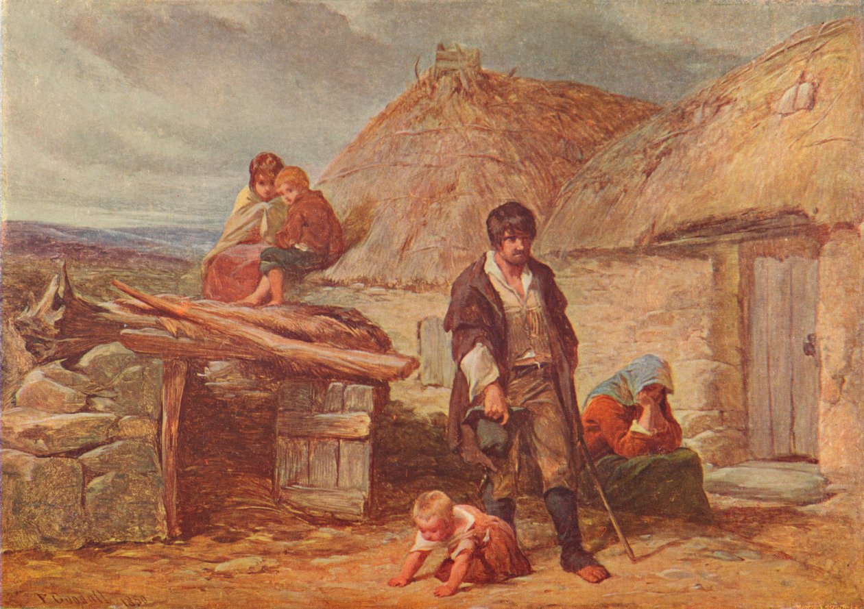 Egy ír kilakoltatás, 1850-1906 alkotó: Frederick Goodall