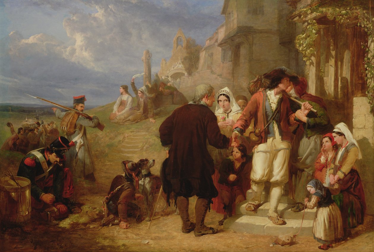 A Bretagne-i hadköteles távozása alkotó: Frederick Goodall