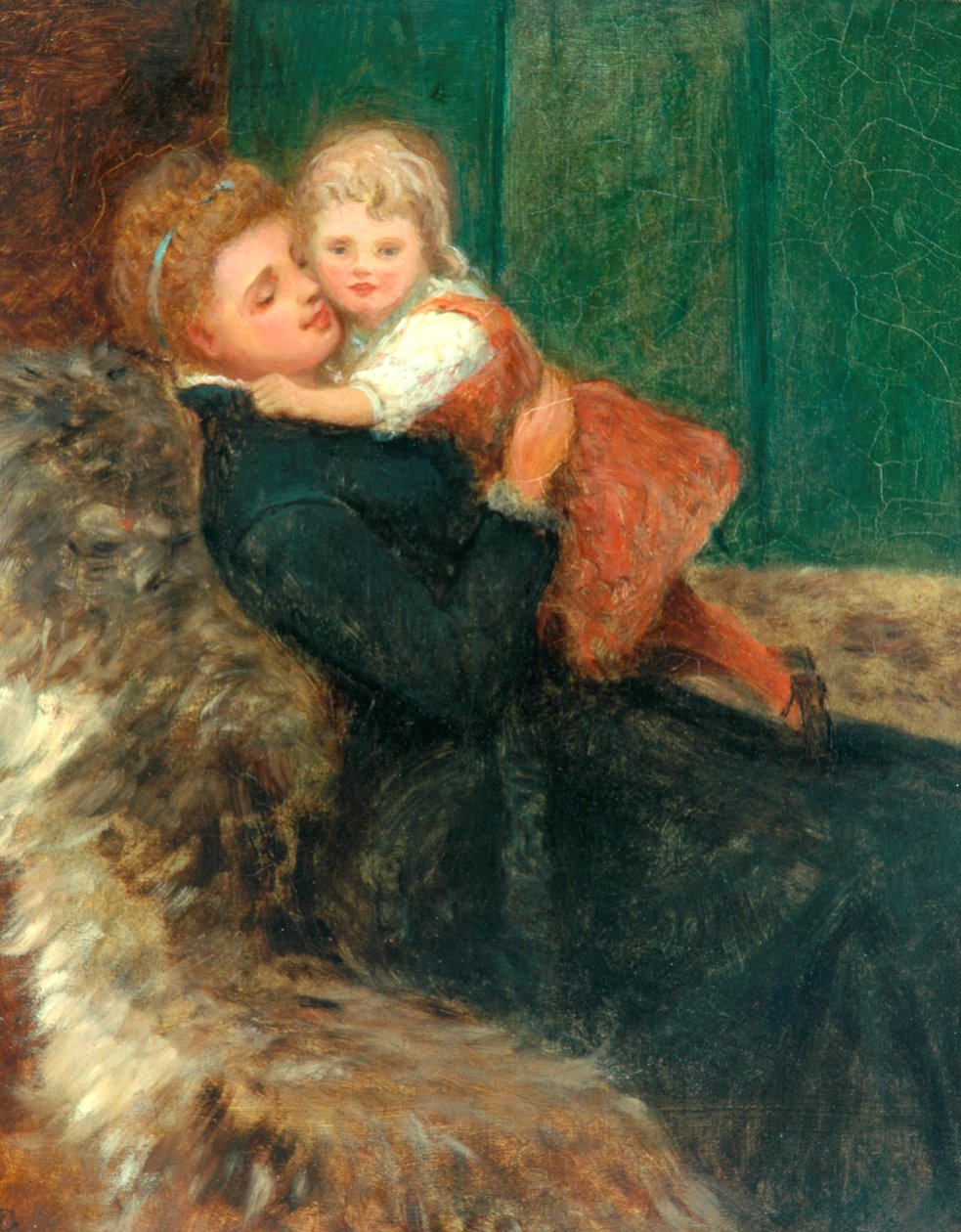 Anyai szeretet (olaj, vászon) alkotó: Frederick Goodall