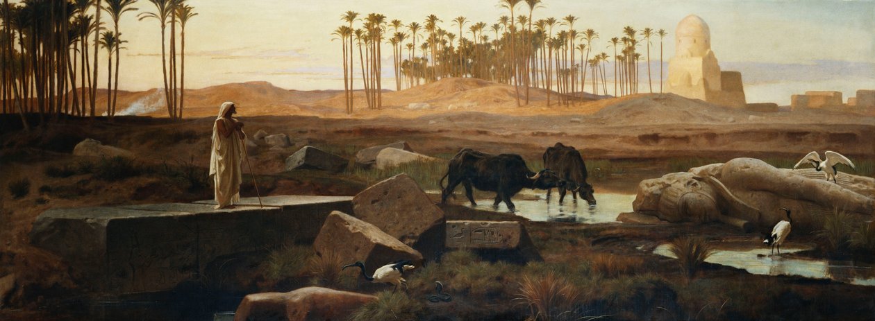 Memphis, a Nílus mellett, 1882 alkotó: Frederick Goodall