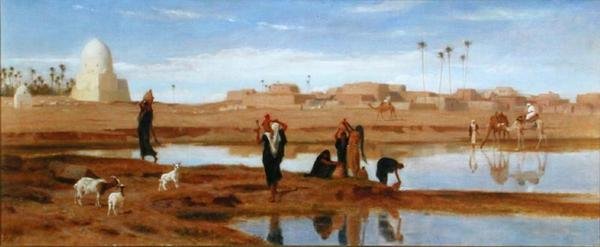 A Nílus partján alkotó: Frederick Goodall