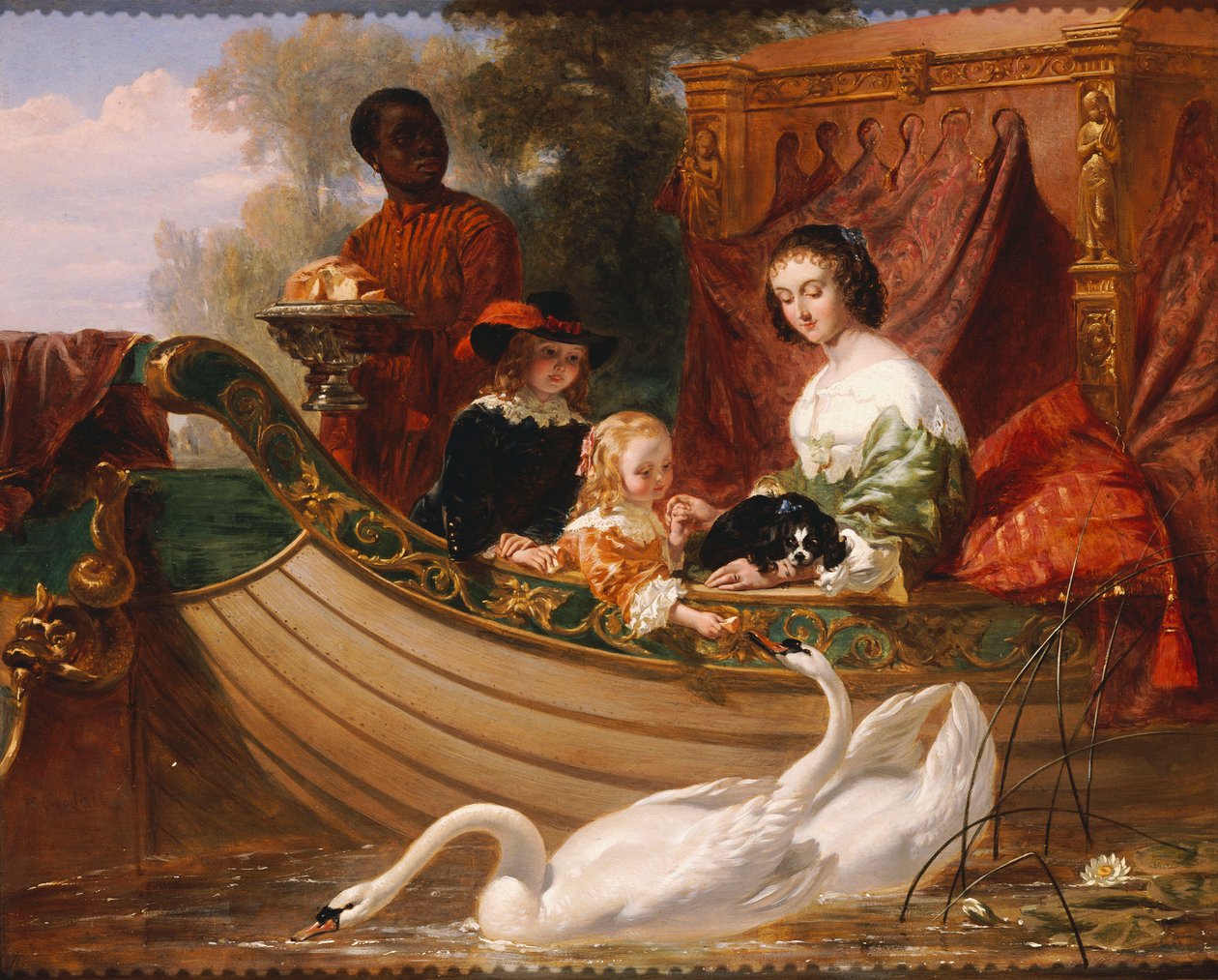 I. Károly király gyermekei alkotó: Frederick Goodall