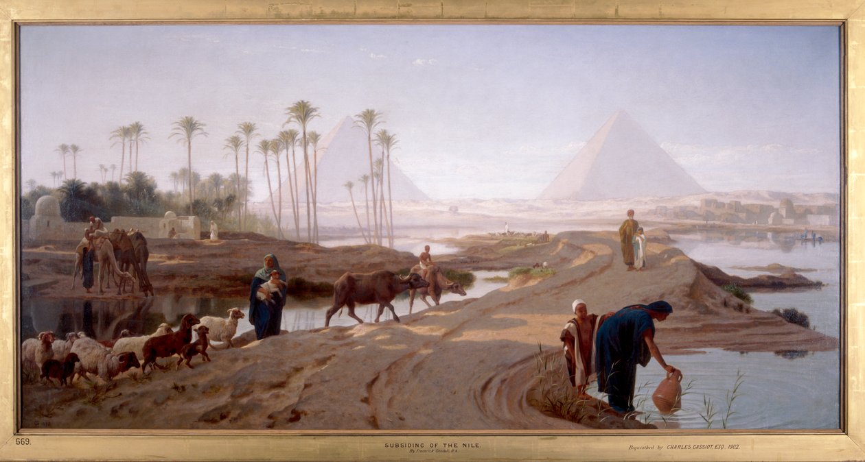 „A Nílus apadása”, 1873 alkotó: Frederick Goodall