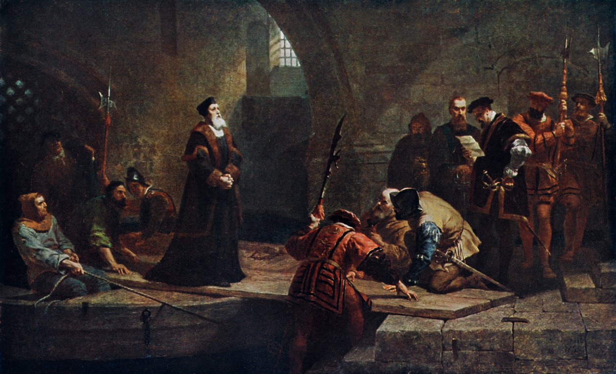 Thomas Cranmer az árulók kapujában, 1553 1926. alkotó: Frederick Goodall