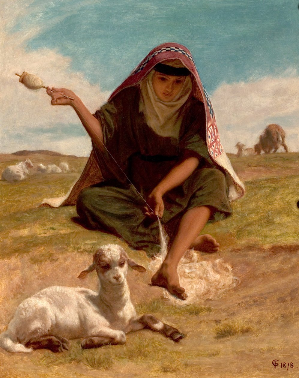 A személyzeti munkás, 1878 alkotó: Frederick Goodhall