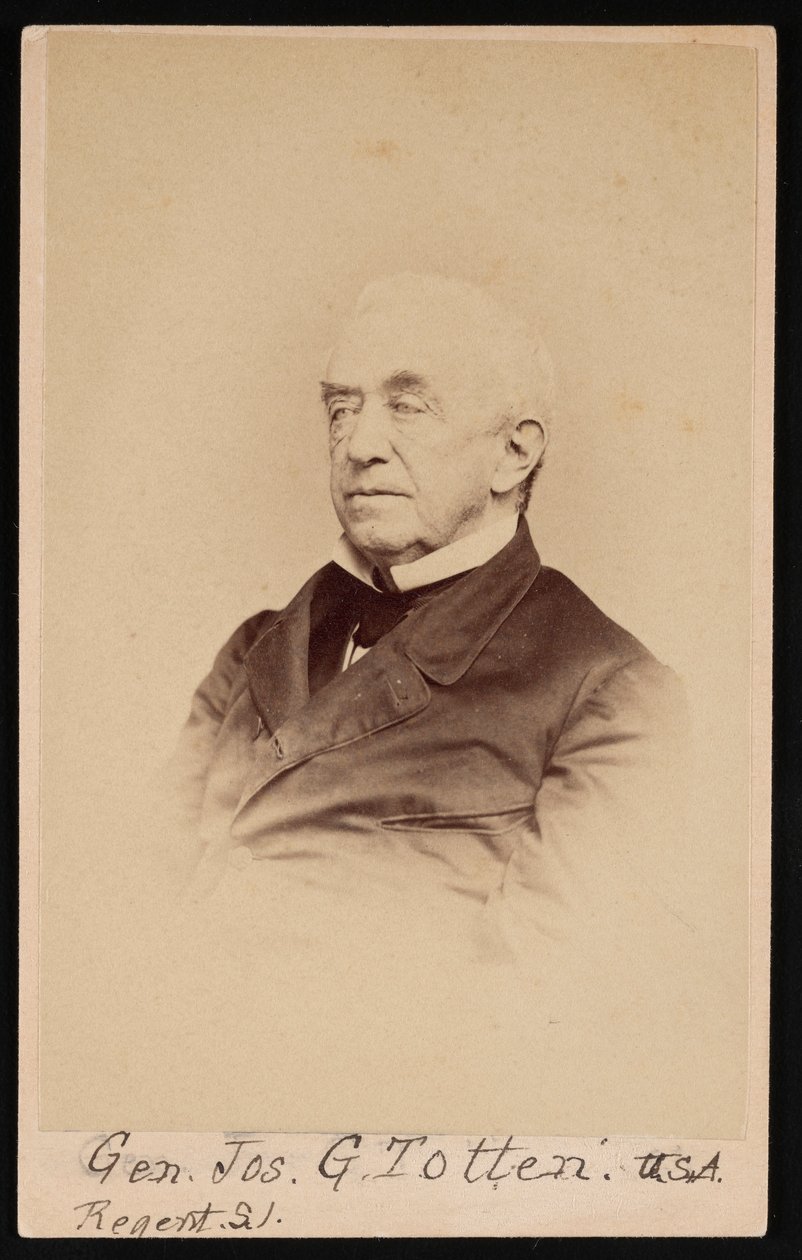 Joseph Gilbert Totten tábornok portréja 1788-1864, 1864 előtt. alkotó: Frederick Gutekunst