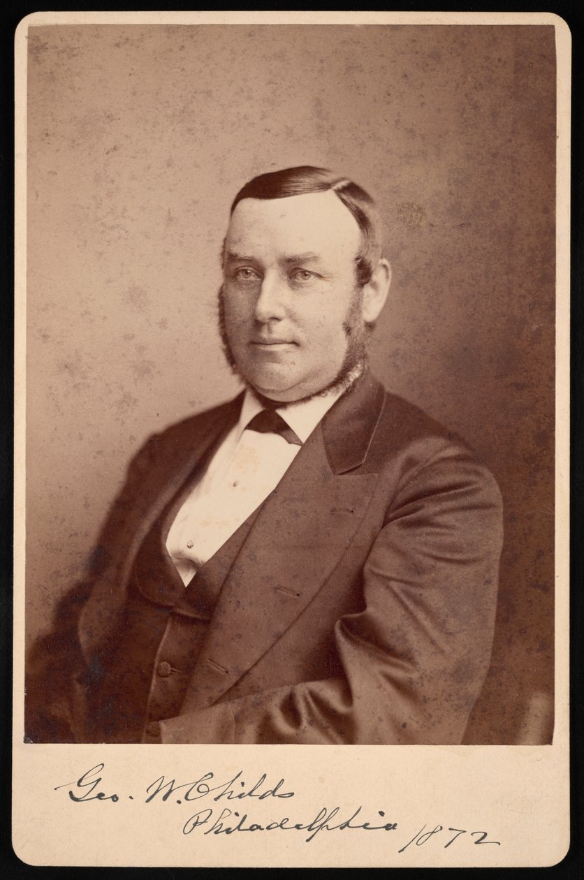 George William Childs portréja 1829-1894, 1872. alkotó: Frederick Gutekunst