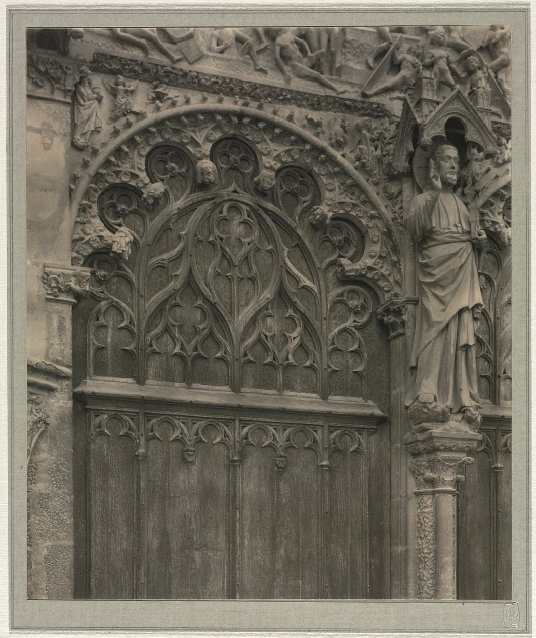 Bourges-i székesegyház: Crypt Under Nave, c. 1900. alkotó: Frederick Henry Evans