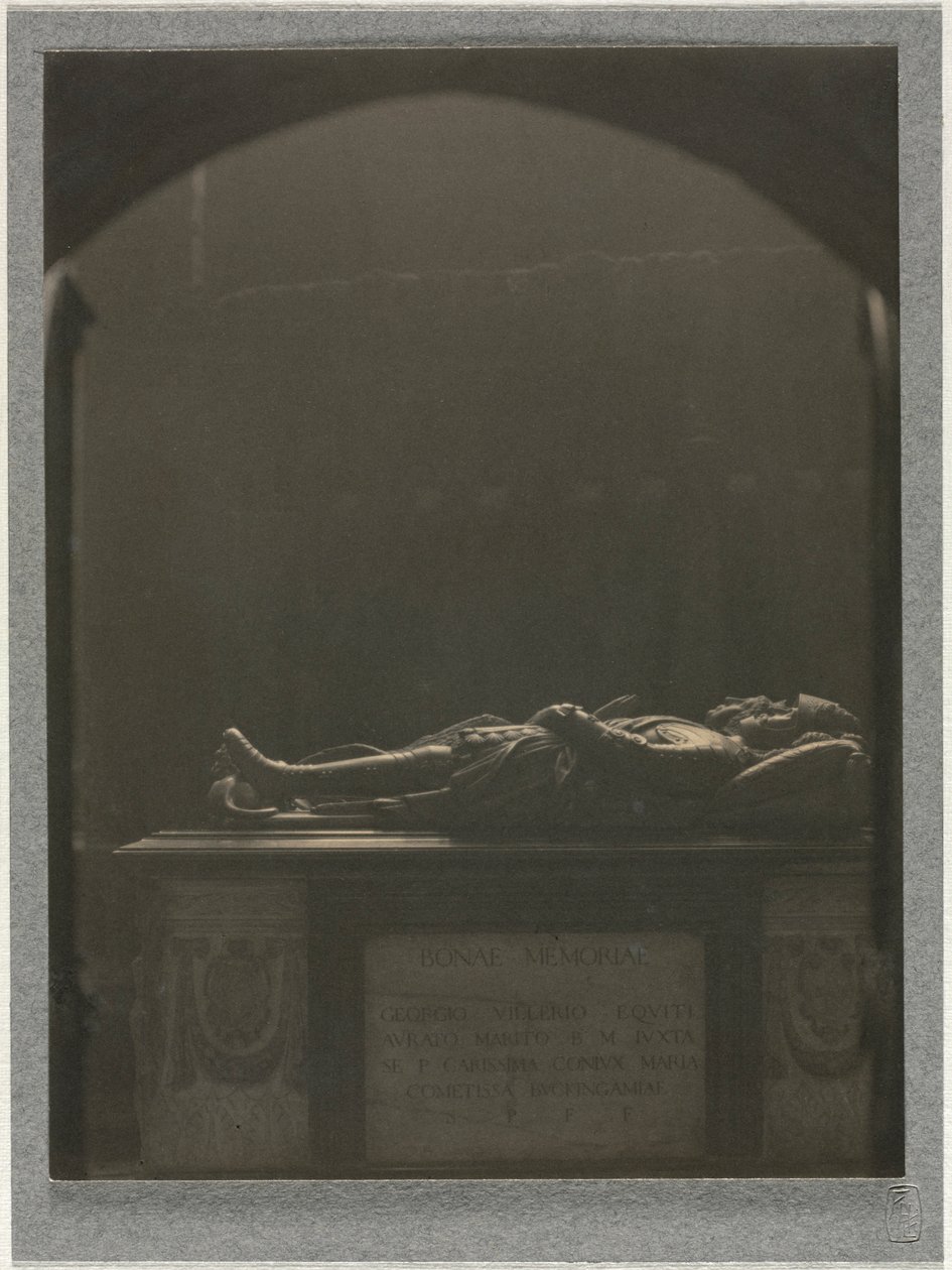 Westminster apátság, Sir Georges Villiers sírja d. 1605, c. 1900. alkotó: Frederick Henry Evans