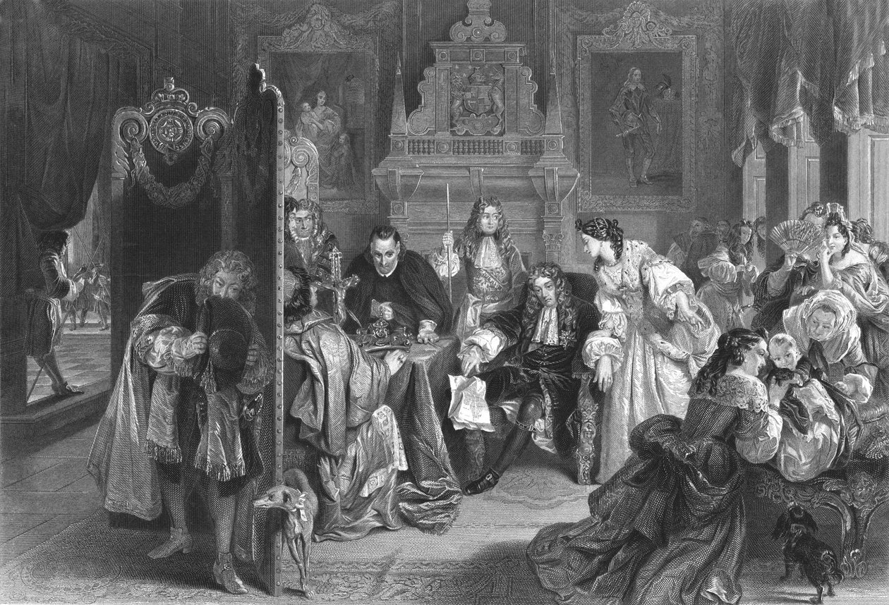 II. Jakab hírt kapott az Orange Prince partraszállásáról, 1890 alkotó: Frederick Heath