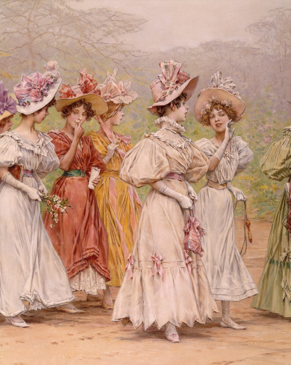 The Promenade (olaj, vászon) alkotó: Frederick Hendrick Kaemmerer