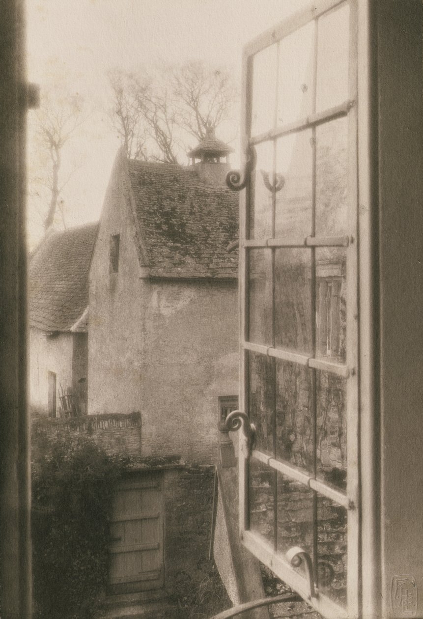 A Kelmscott Manor ablakából, 1896 (platina nyomat) alkotó: Frederick Henry Evans