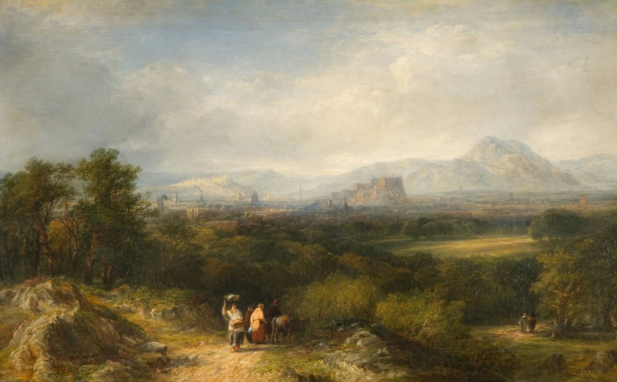 Edinburgh Corstorphine-ból, 1846. alkotó: Frederick Henry Henshaw