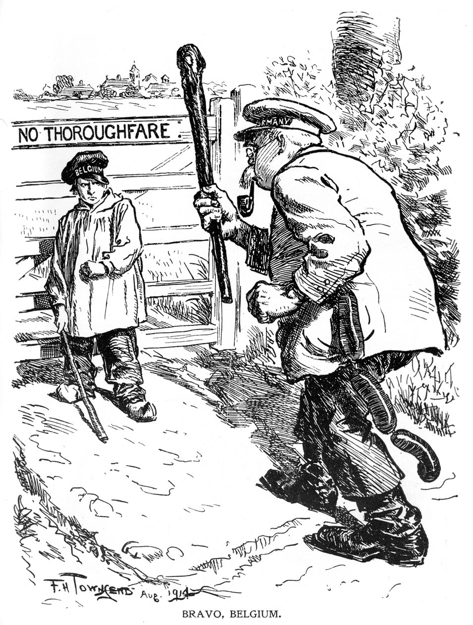 Bravo, Belgium, 1914, 1920 alkotó: Frederick Henry Townsend