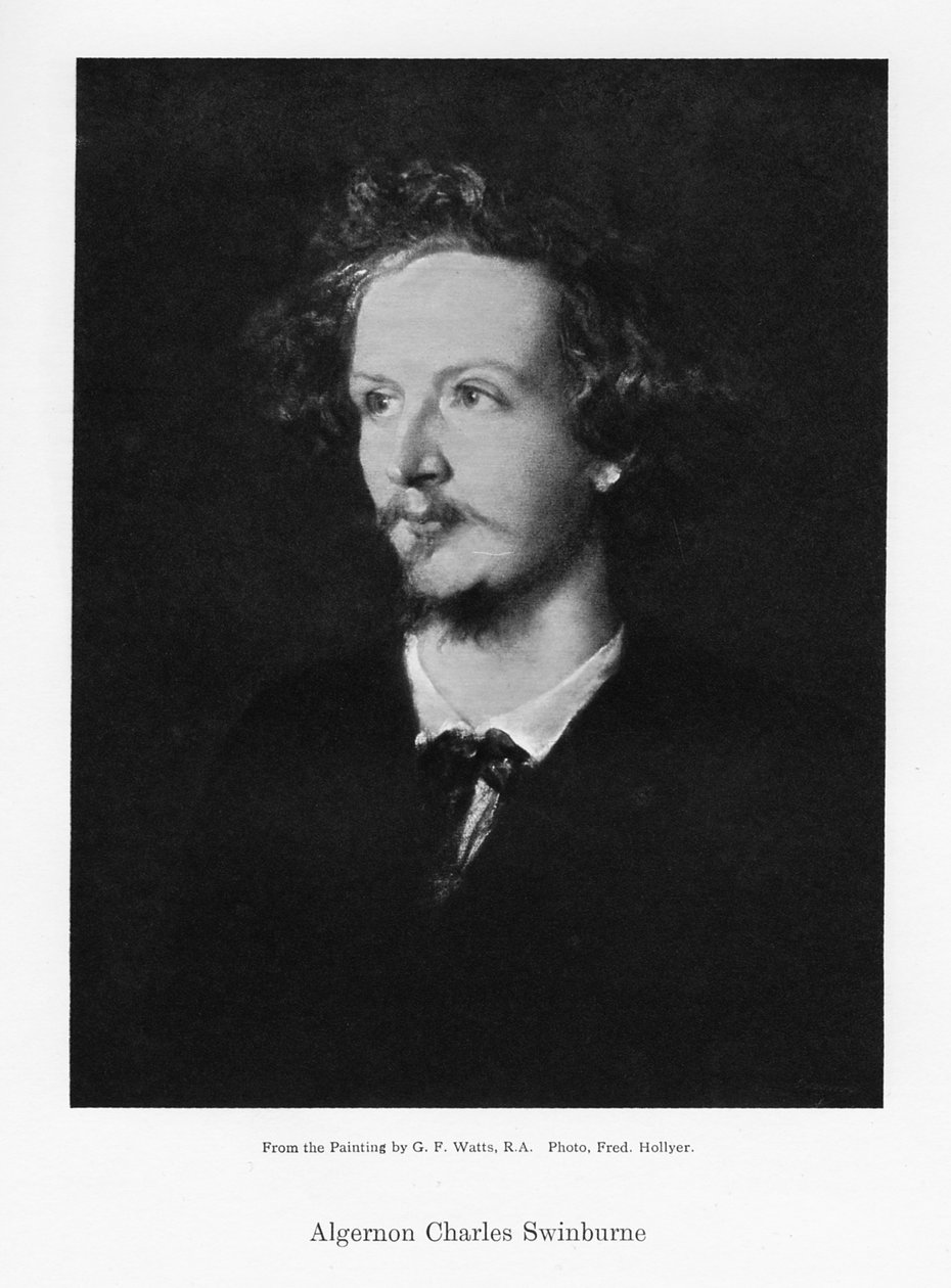 Algernon Charles Swinburne angol költő, 1867. alkotó: Frederick Hollyer