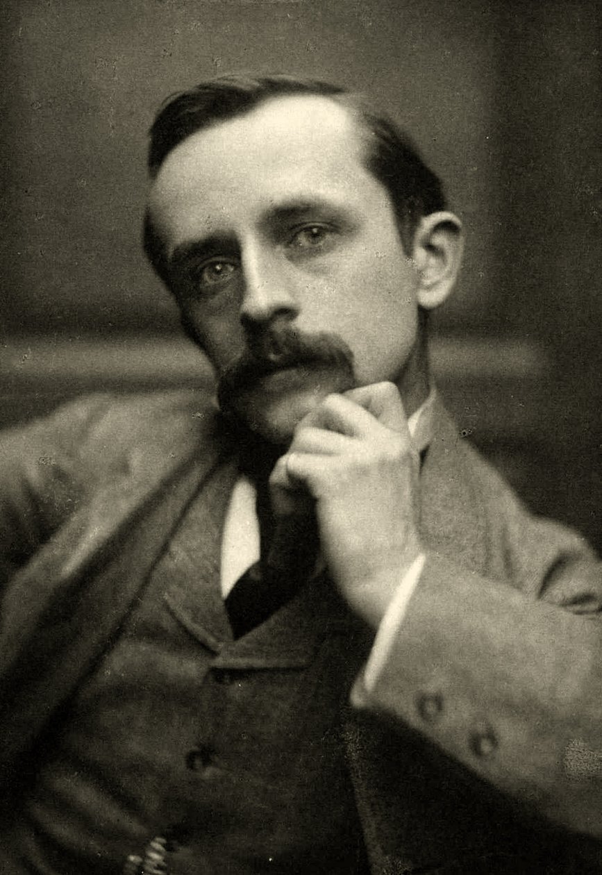 J. M. Barrie portréja, 1892 (Szépia fotó) alkotó: Frederick Hollyer