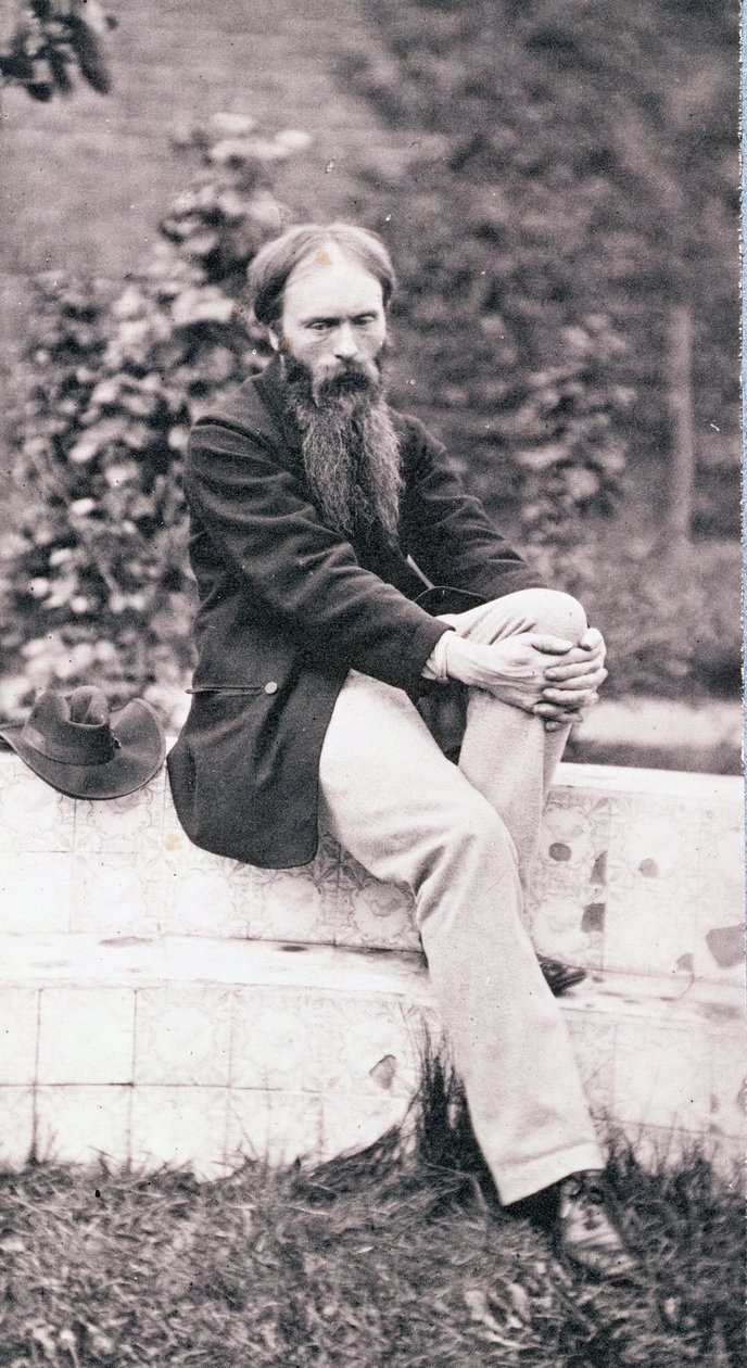 Sir Edward Burne-Jones (1833-98) portréja (szépia fotó) alkotó: Frederick Hollyer