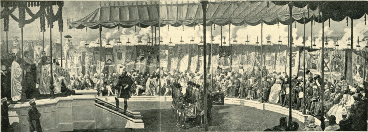 A birodalmi gyűlés Delhiben, 1877, 1901. alkotó: Frederick Hollyer