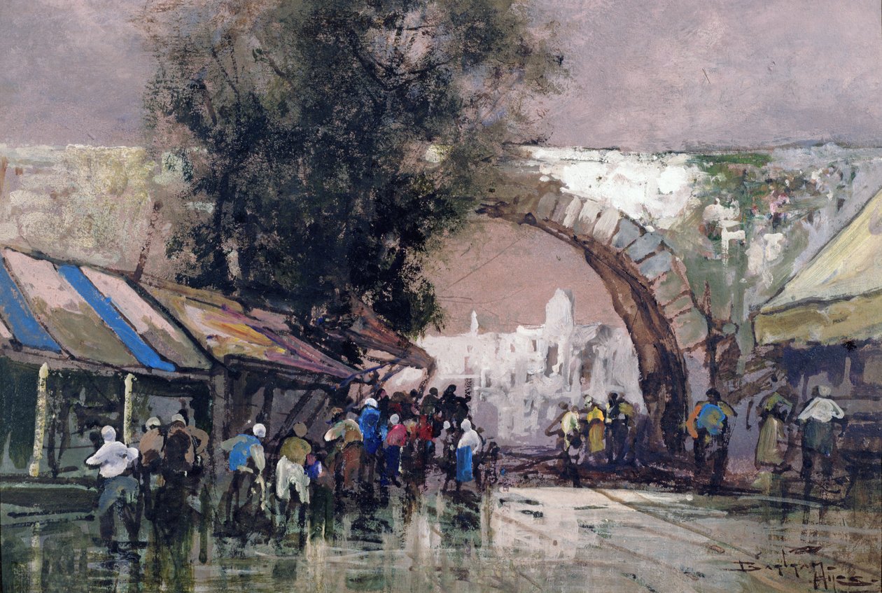 In The Busy Haunts of Men, 1915 (olaj és wc a fedélzeten) alkotó: Frederick Johnn Hiles