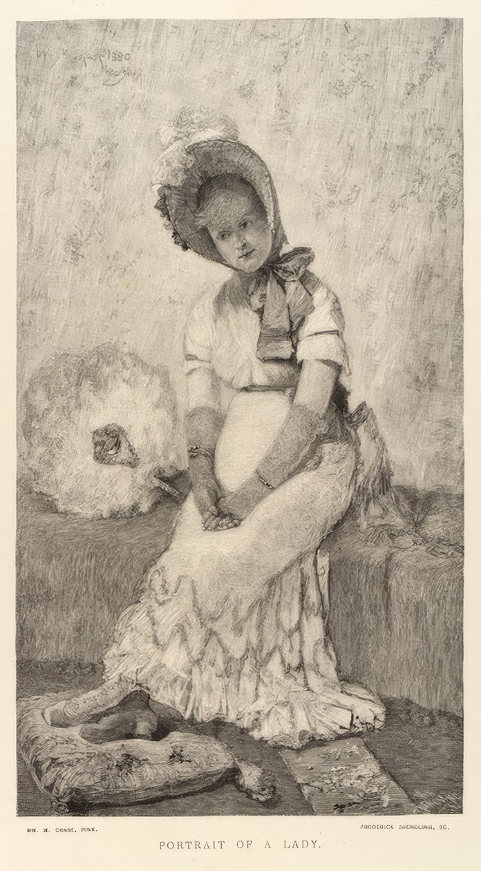 Egy hölgy portréja alkotó: Frederick Juengling