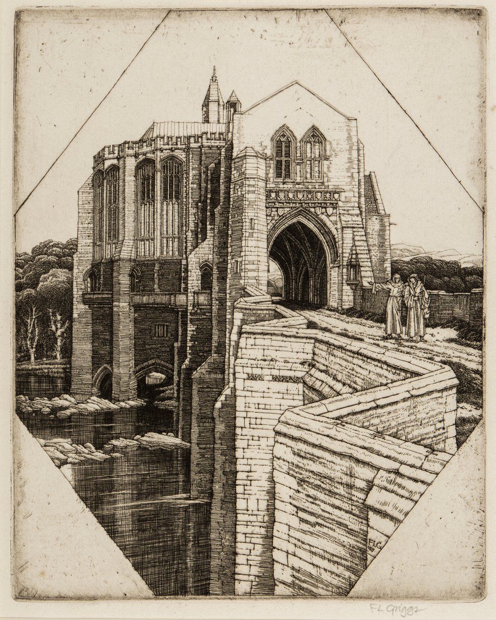 St Botolphs Bridge No. 2, 1936-37 alkotó: Frederick Landseer Maur Griggs