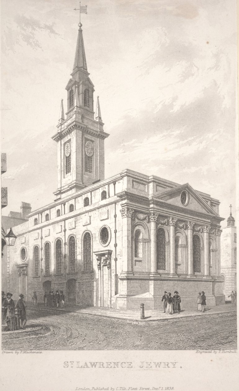 Szent Lőrinc zsidóság, T. Turnbull metszete alkotó: Frederick Mackenzie