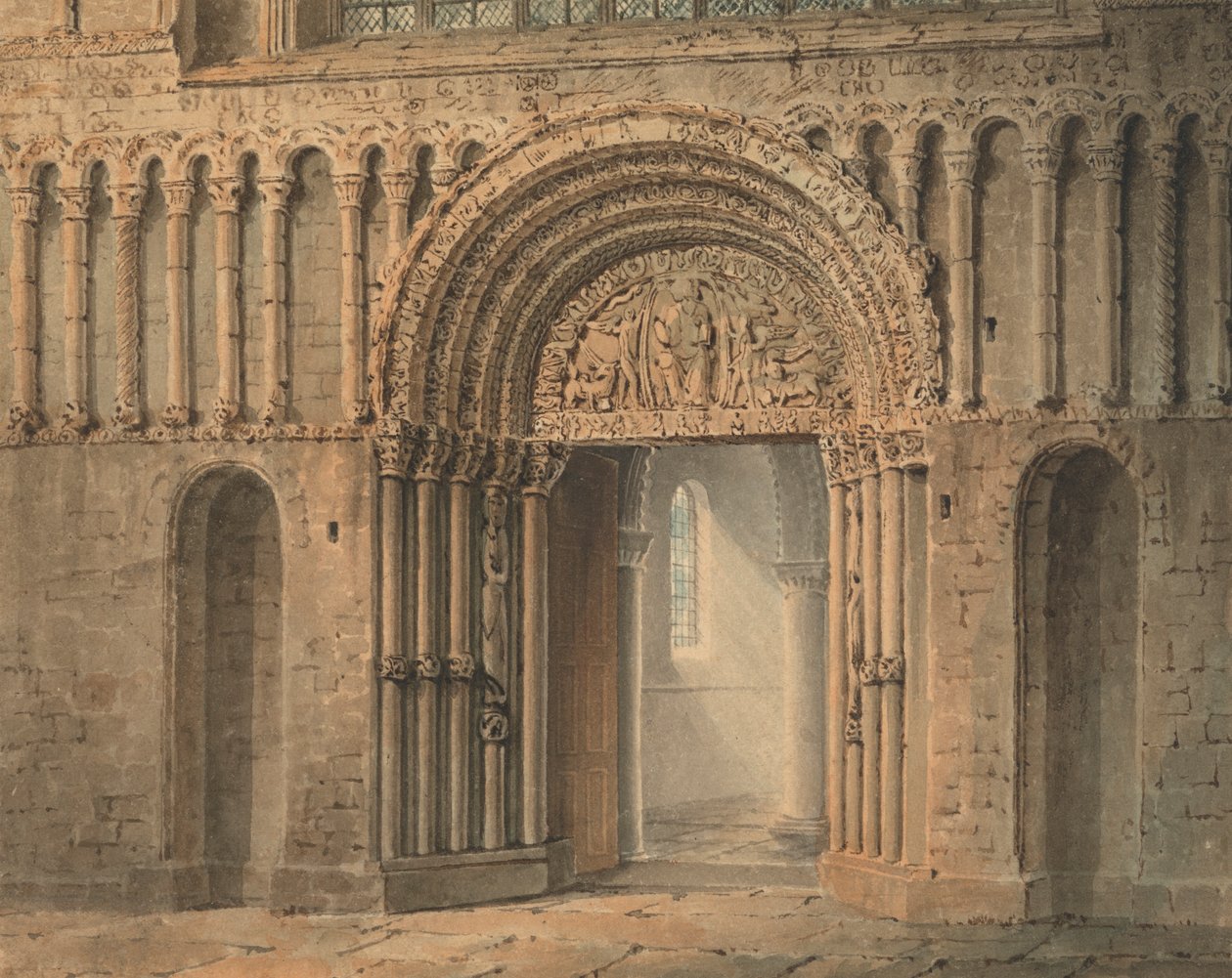 The West Door, Rochester Cathedral, Kent alkotó: Frederick Mackenzie