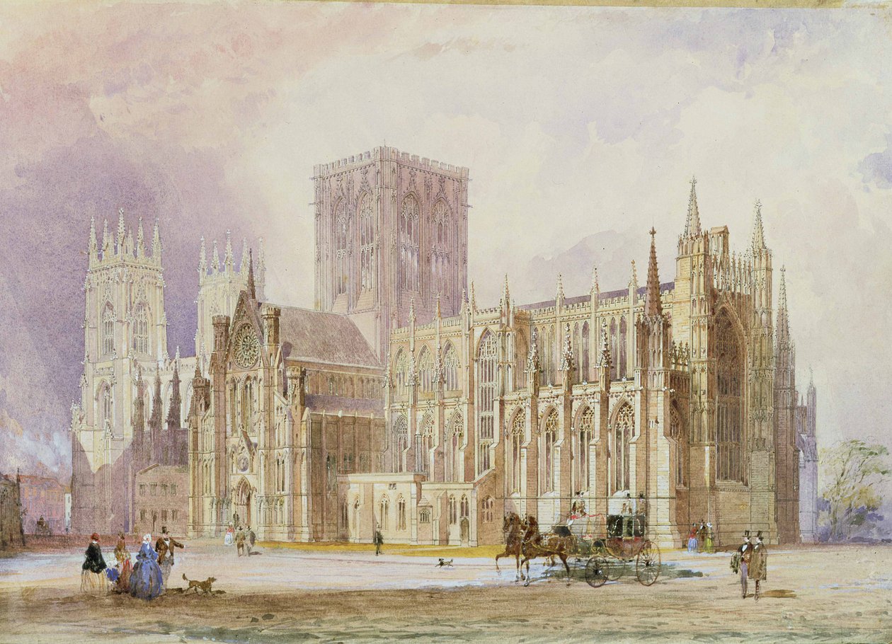 York Minster: déli nézet alkotó: Frederick Mackenzie