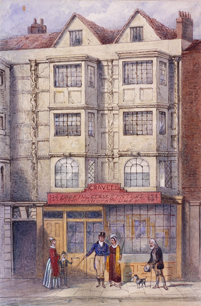 Aldersgate Street, London, 1850 alkotó: Frederick Napoleon Shepherd