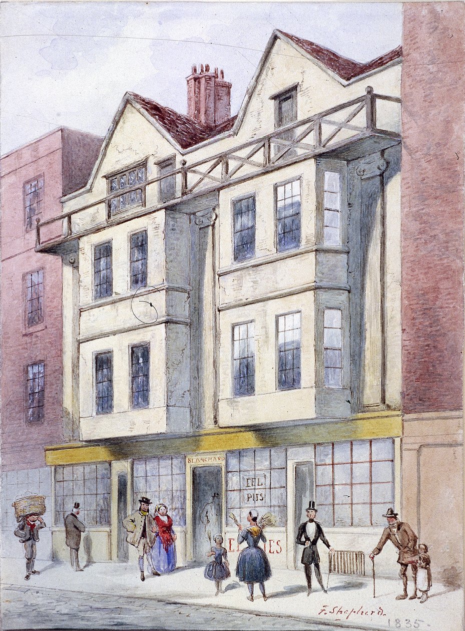 Fleet Street, London, 1835 alkotó: Frederick Napoleon Shepherd