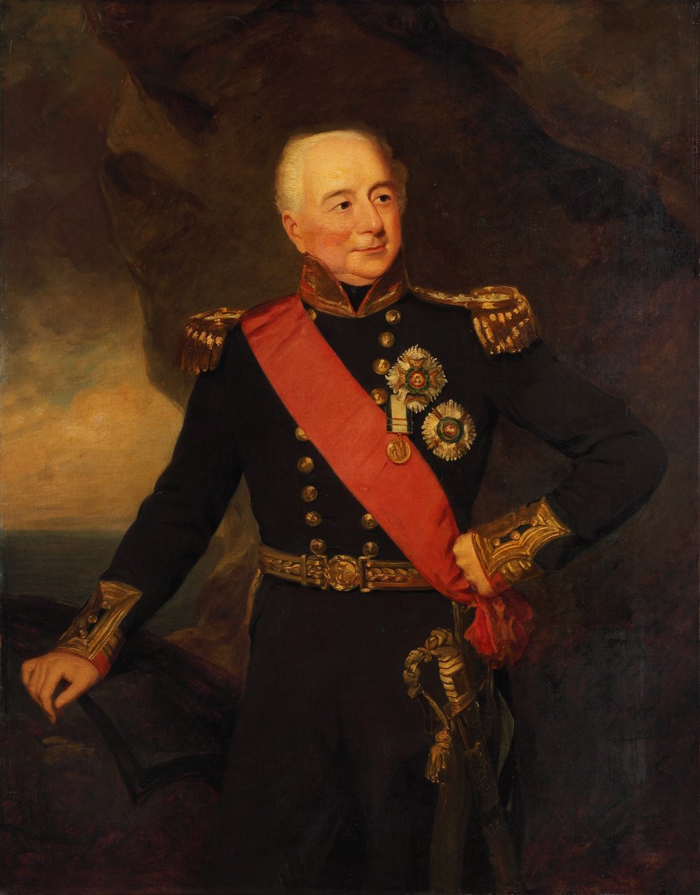 Sir William Hargood admirális (1762-1839), 19. század eleje (olajfestmény) alkotó: Frederick Richard Say