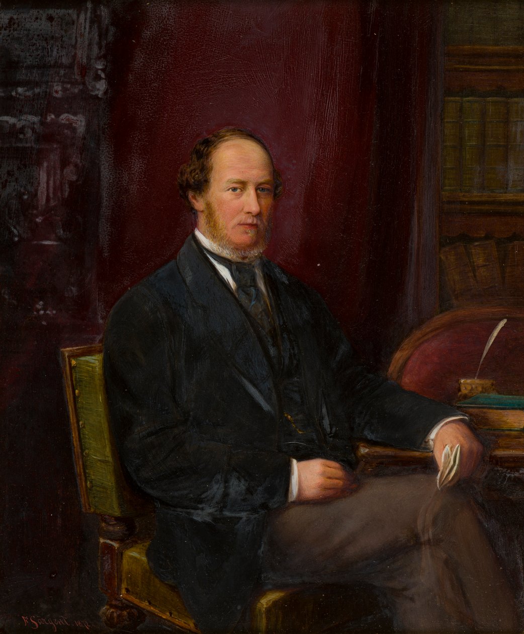 Bradford 3. grófjának portréja, 1872 körül (olaj, vászon) alkotó: Frederick Sargent