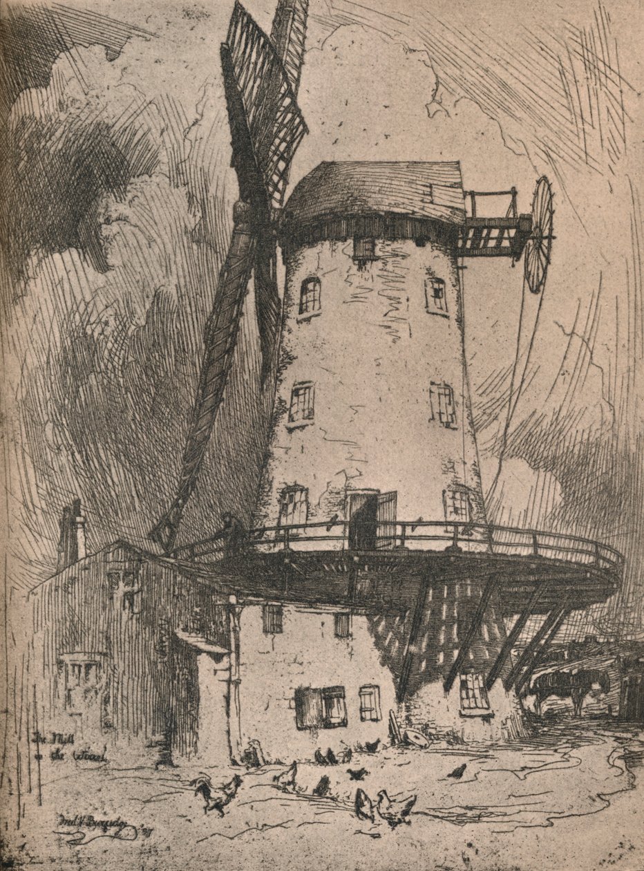 „A malom a Wirralban”, 1900 alkotó: Frederick Vango Burridge