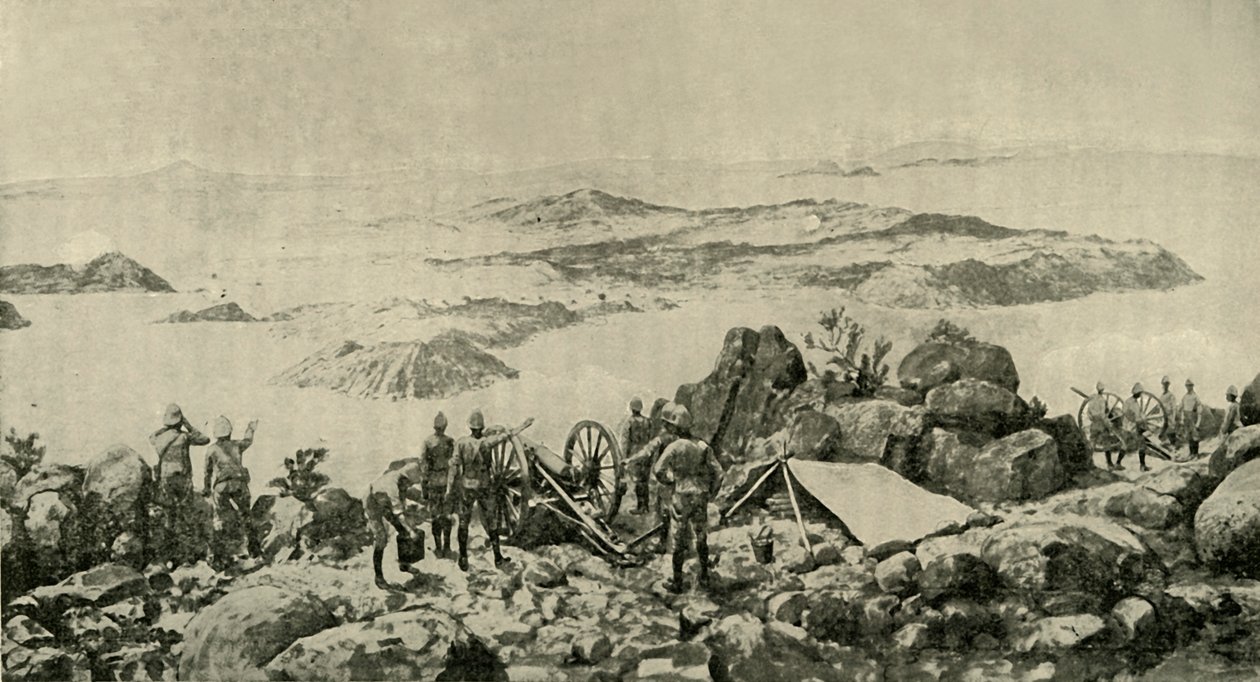 "Francia tábornok figyelemre méltó pozíciója Colesbergben, január 15-én", 1900. alkotó: Frederick Villiers