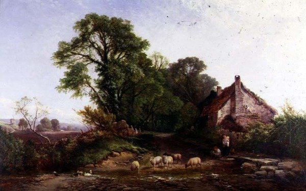 Dedham közelében, Essex államban alkotó: Frederick Waters Watts