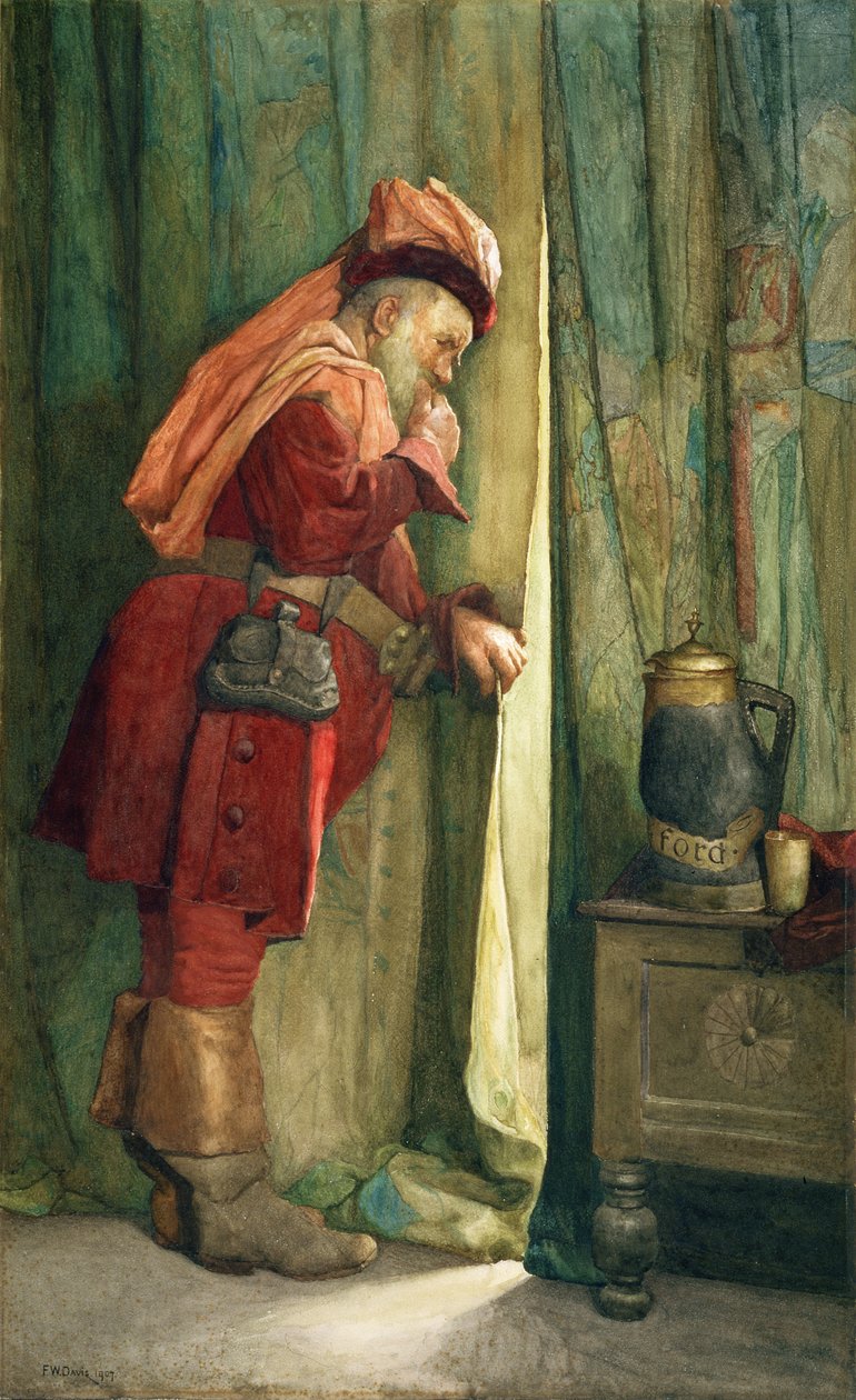 Falstaff "Elkísérem az Arras mögé" alkotó: Frederick William Davis