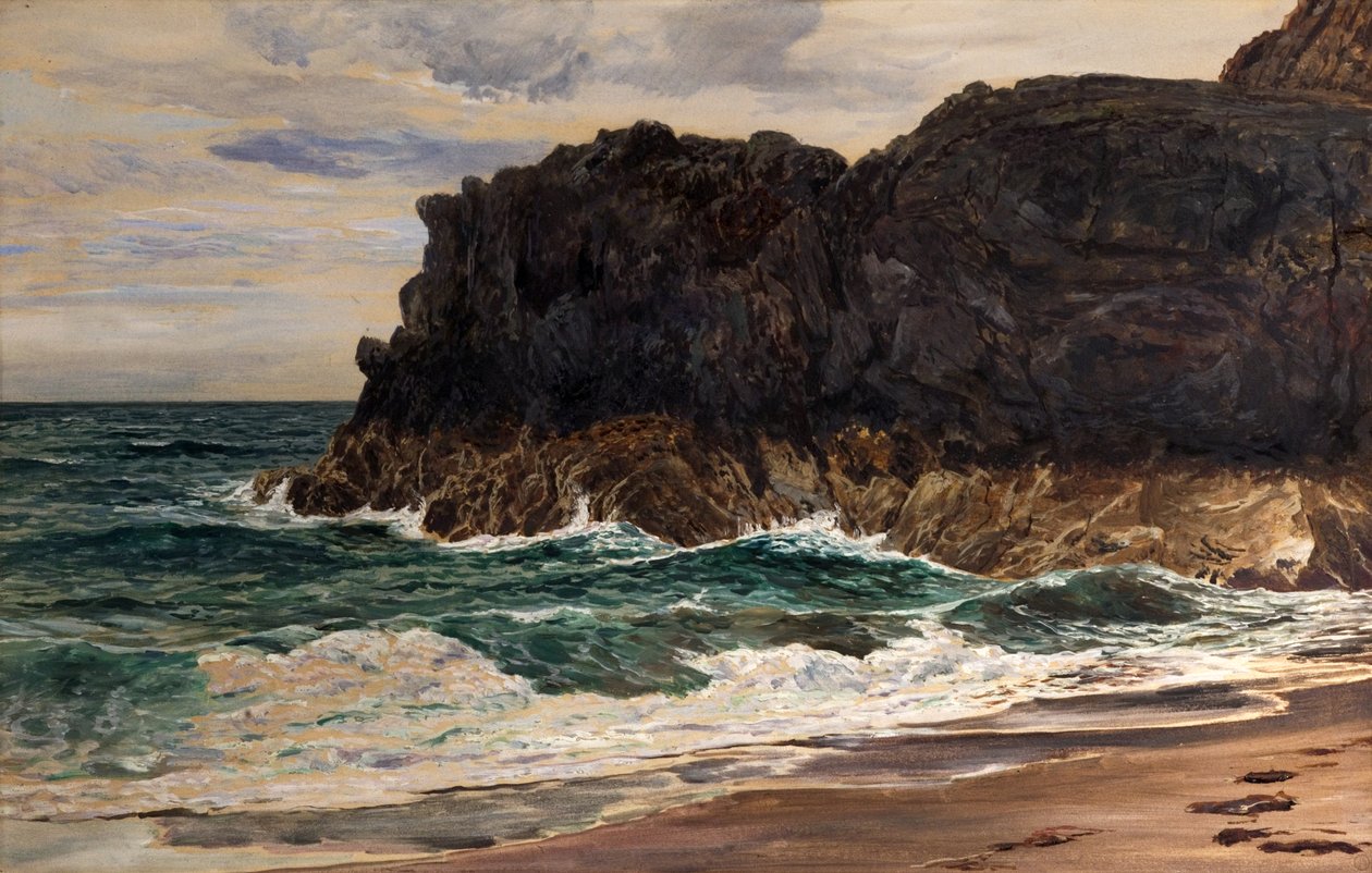 Lighthouse Rock, Llanddwyn, Észak-Wales alkotó: Frederick William Hayes