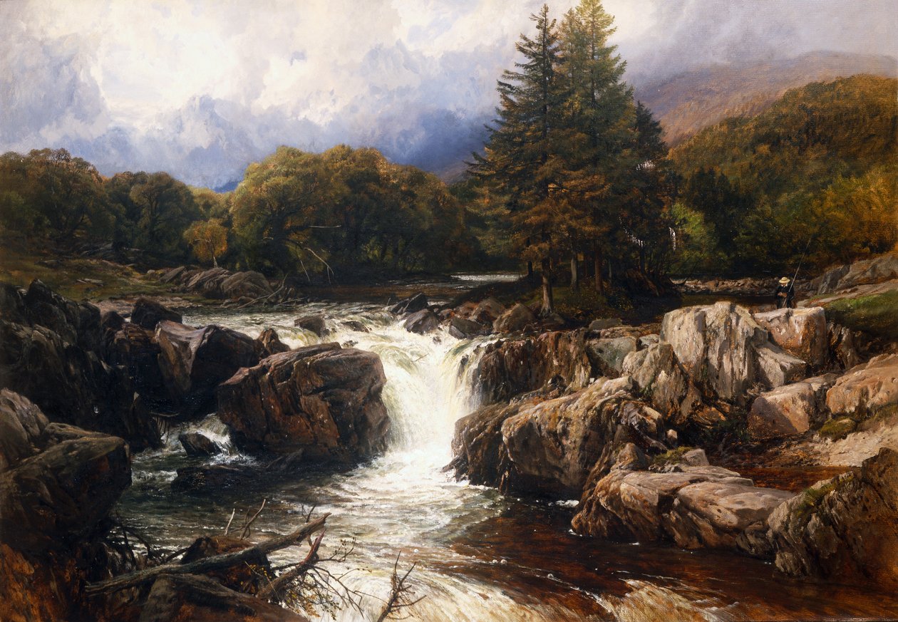 Walesi folyó táj alkotó: Frederick William Hulme