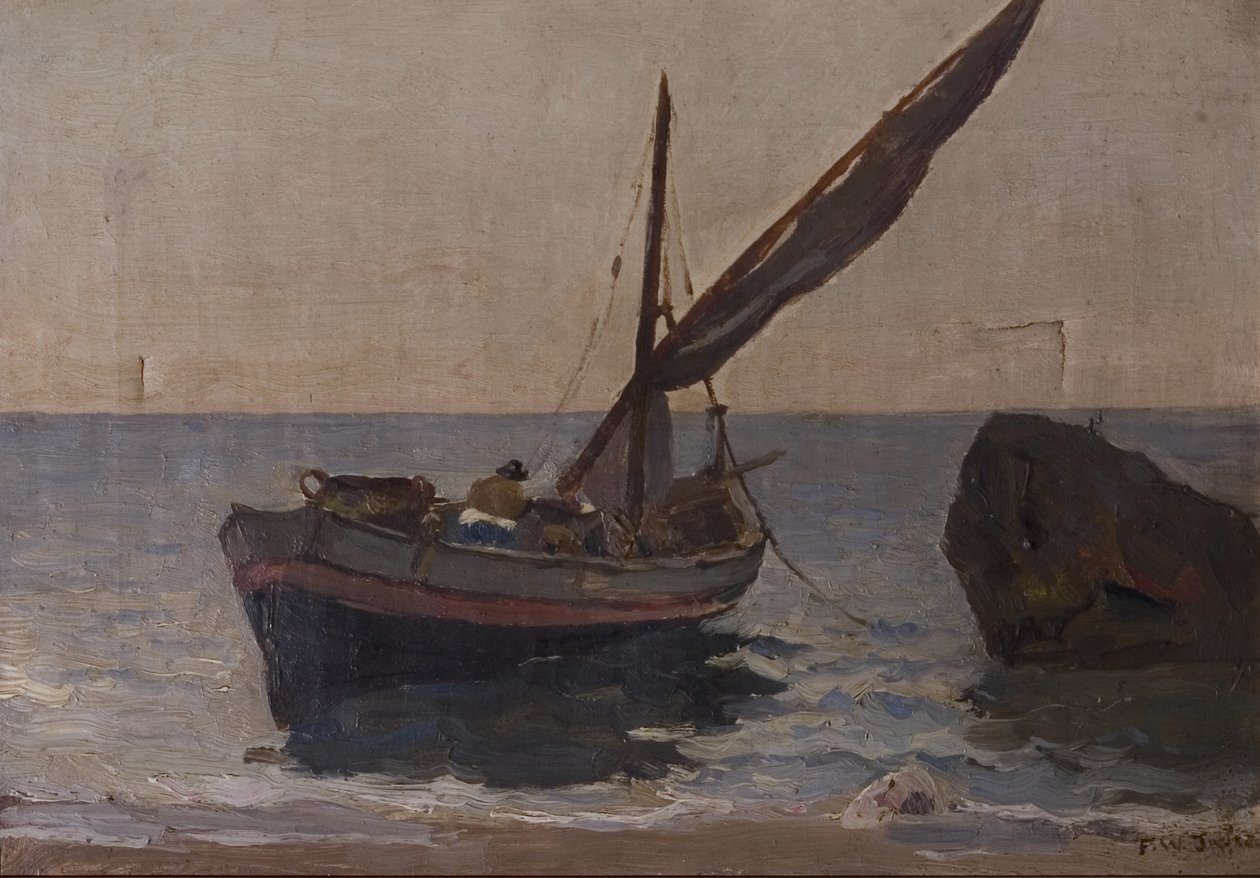 Hajók a parton, XX. század eleje alkotó: Frederick William Jackson
