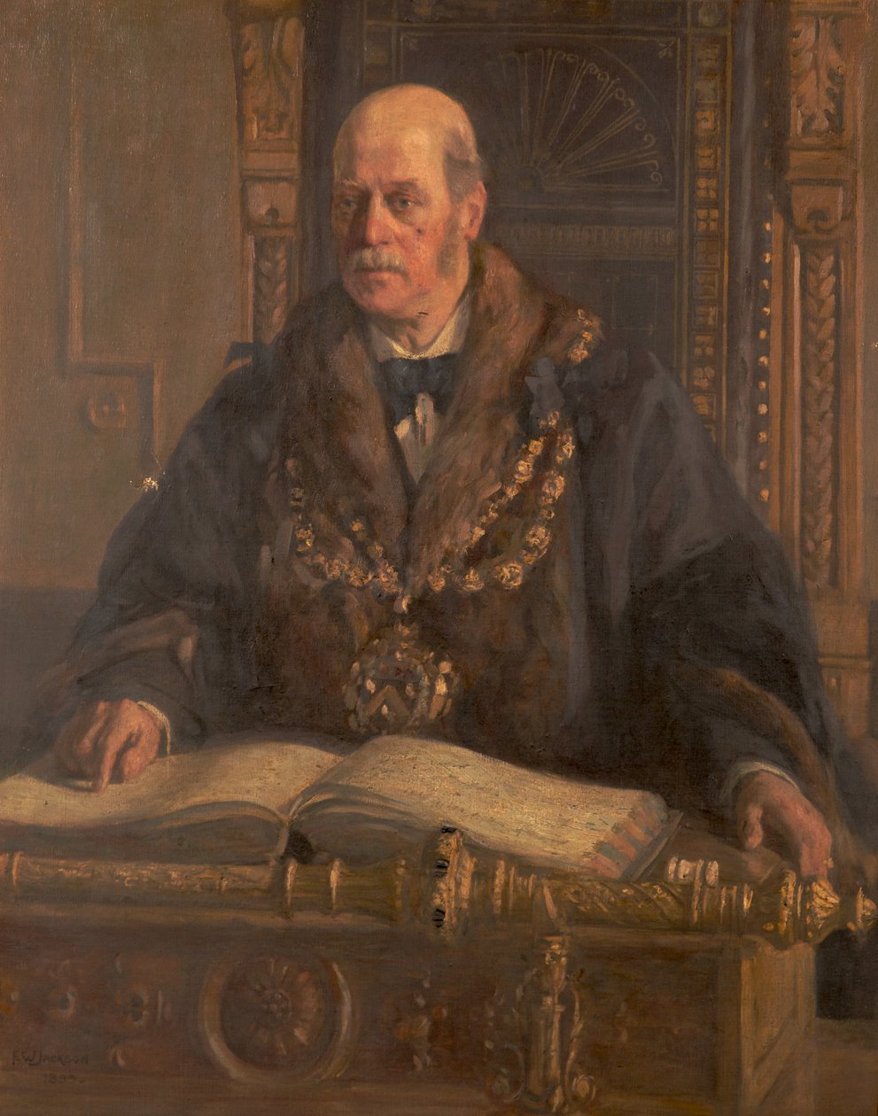 Alfred Waddington portréja alkotó: Frederick William Jackson