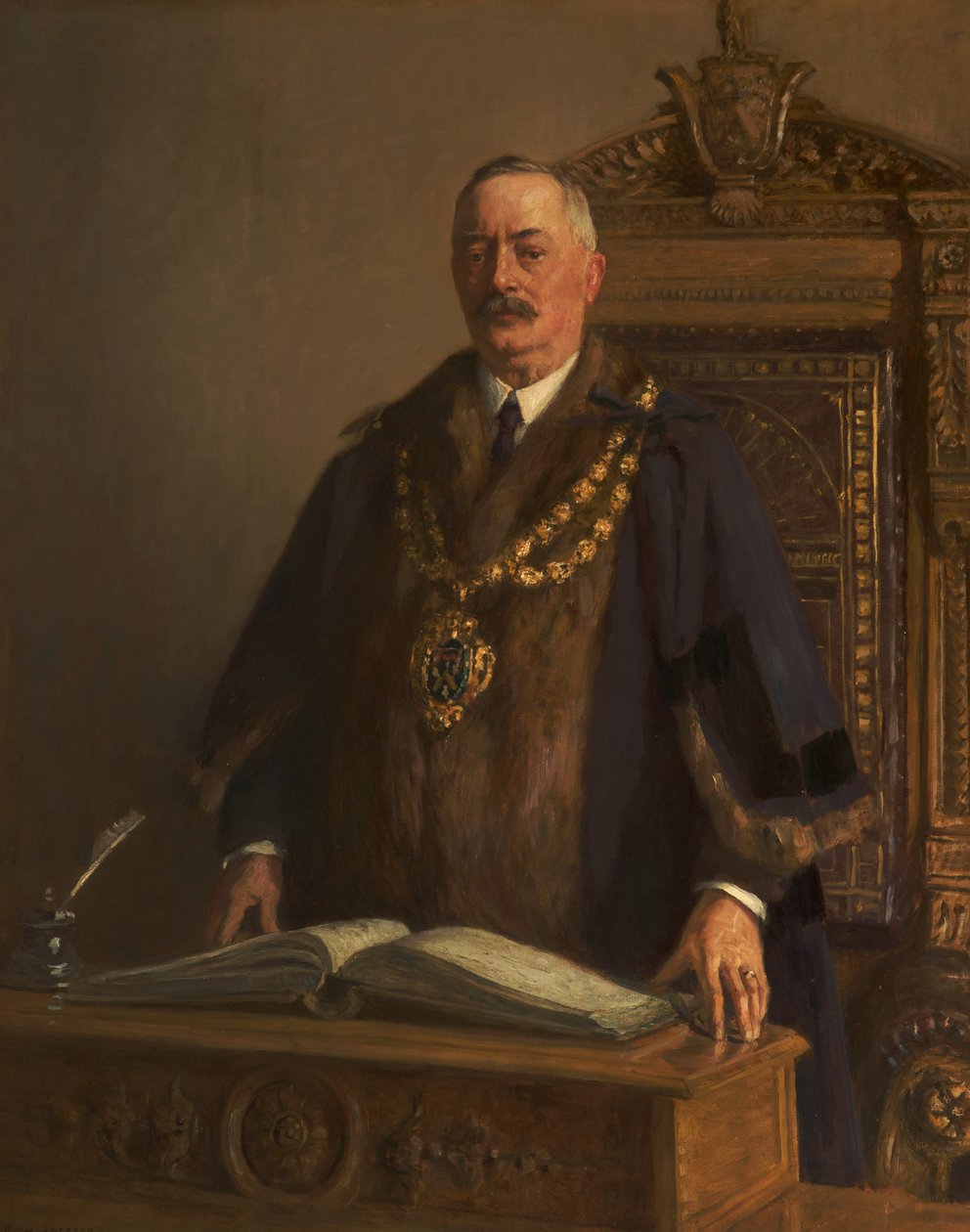 Thomas Bolton portréja, 1908-09 körül (olaj, vászon) alkotó: Frederick William Jackson