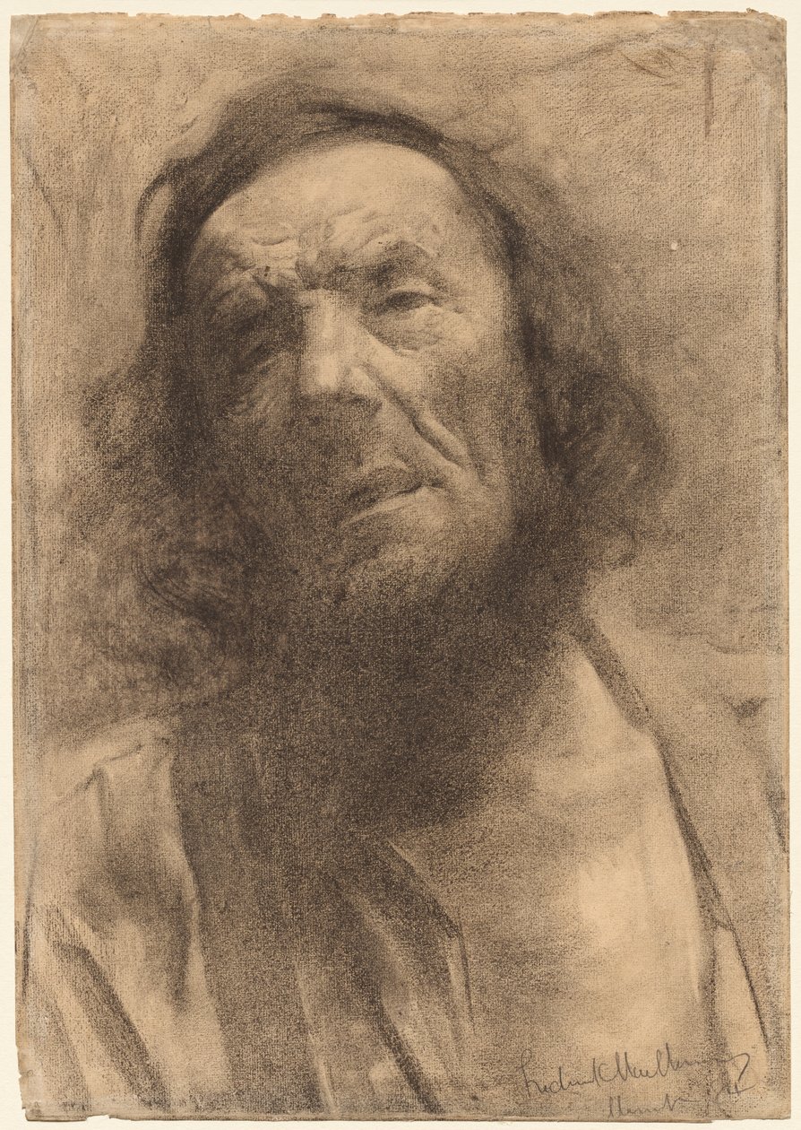 Egy ember feje, 1884. alkotó: Frederick William MacMonnies