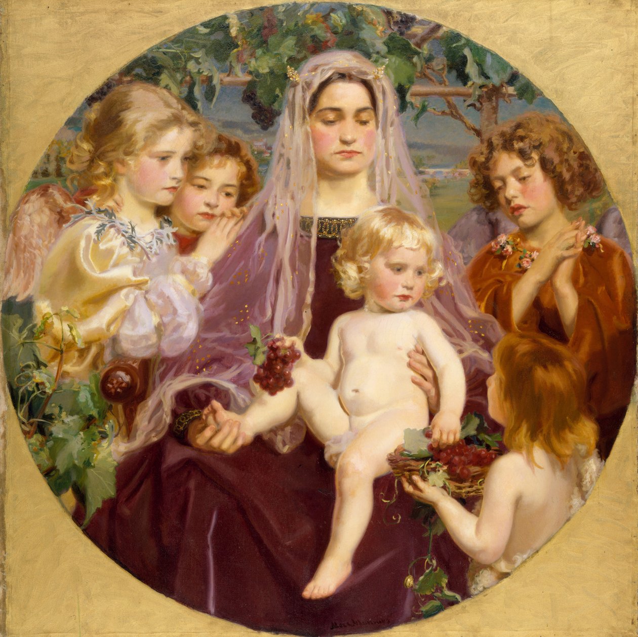 Giverny-i Madonna, 1901 alkotó: Frederick William MacMonnies