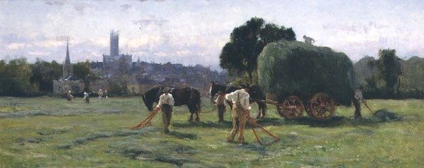 Széna gereblyézése alkotó: Frederick William Newton Whitehead