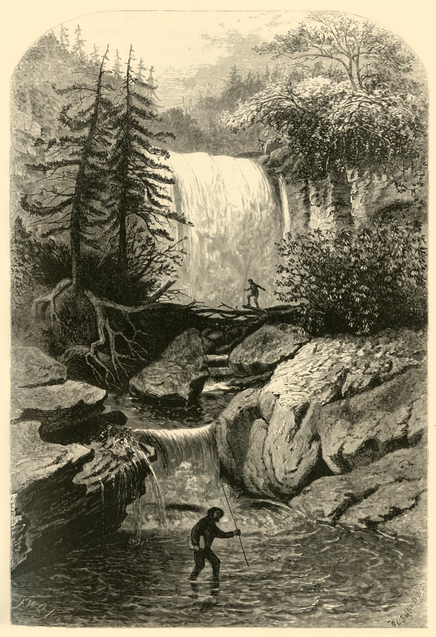 „Fekete vízesés”, 1872. alkotó: Frederick William Quartley