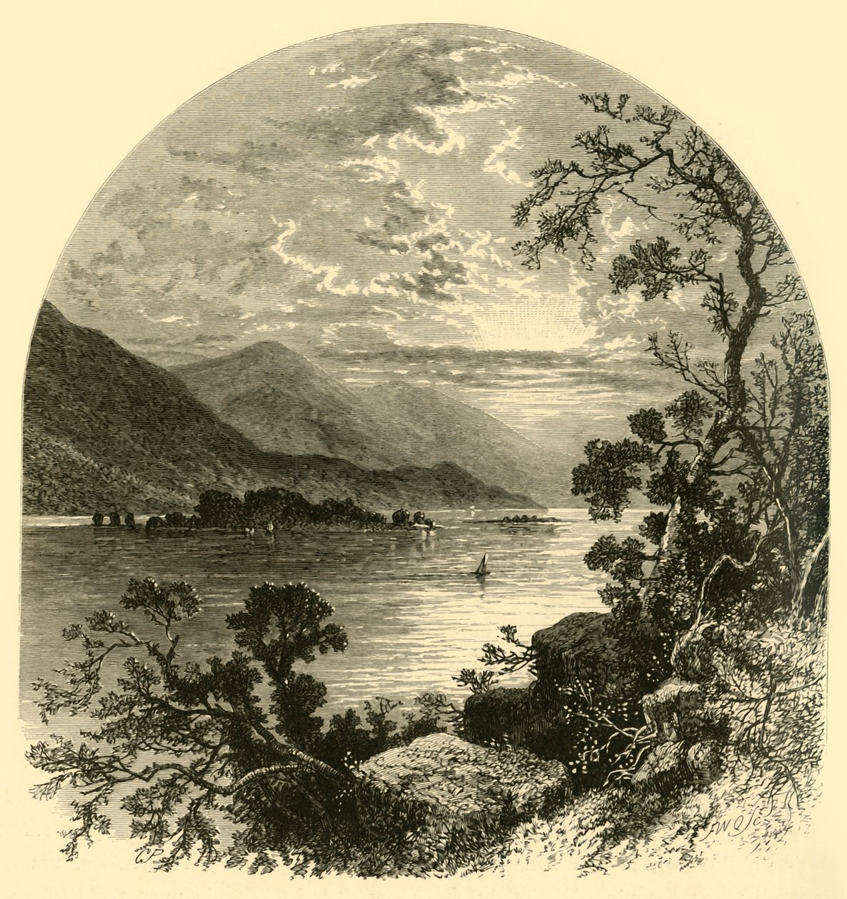 "The Susquehanna", 1874. alkotó: Frederick William Quartley