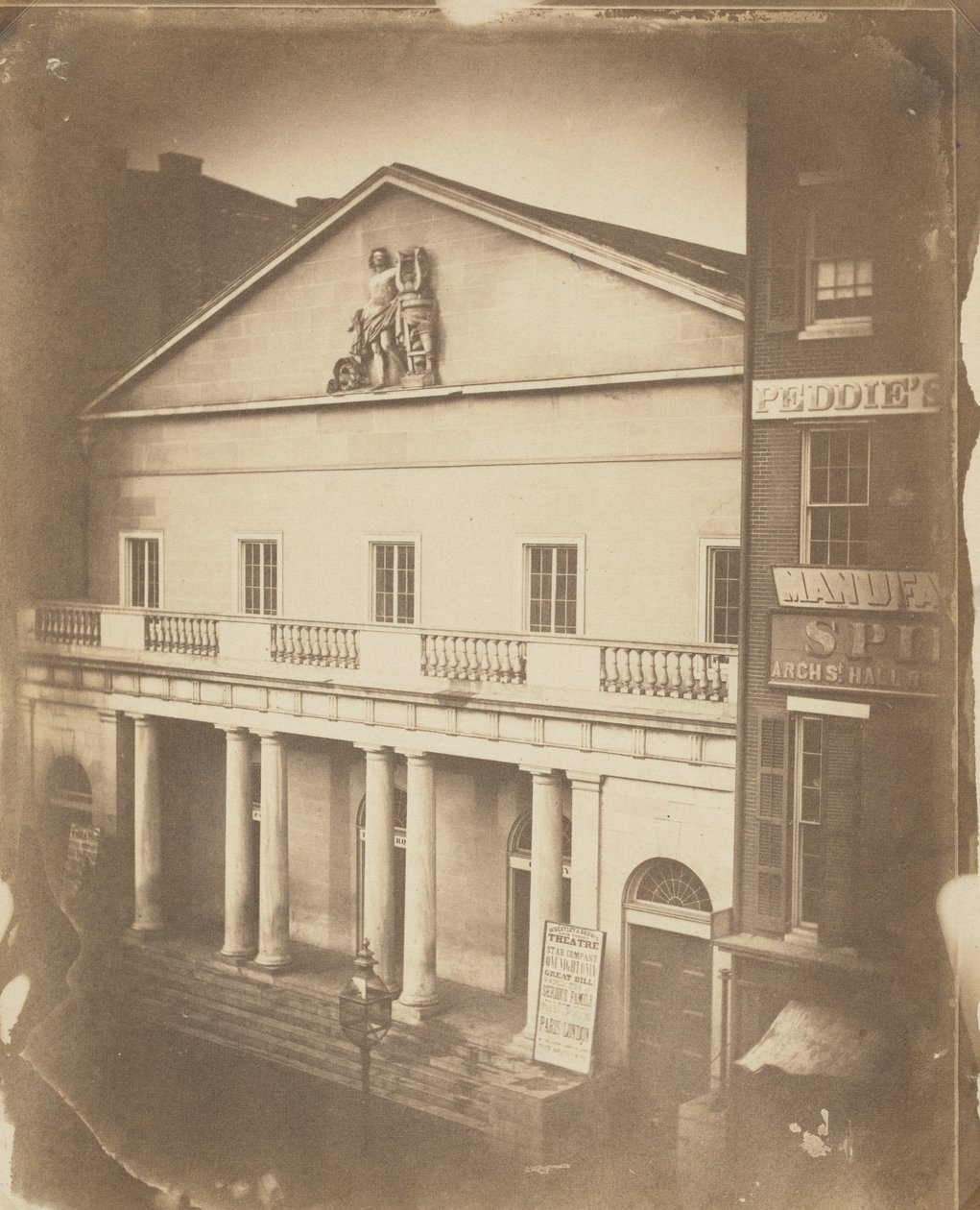 Arch St. Színház, Arch at 6th St., Philadelphia,c. 1859 (fotó) alkotó: Frederick de Bourg Richards