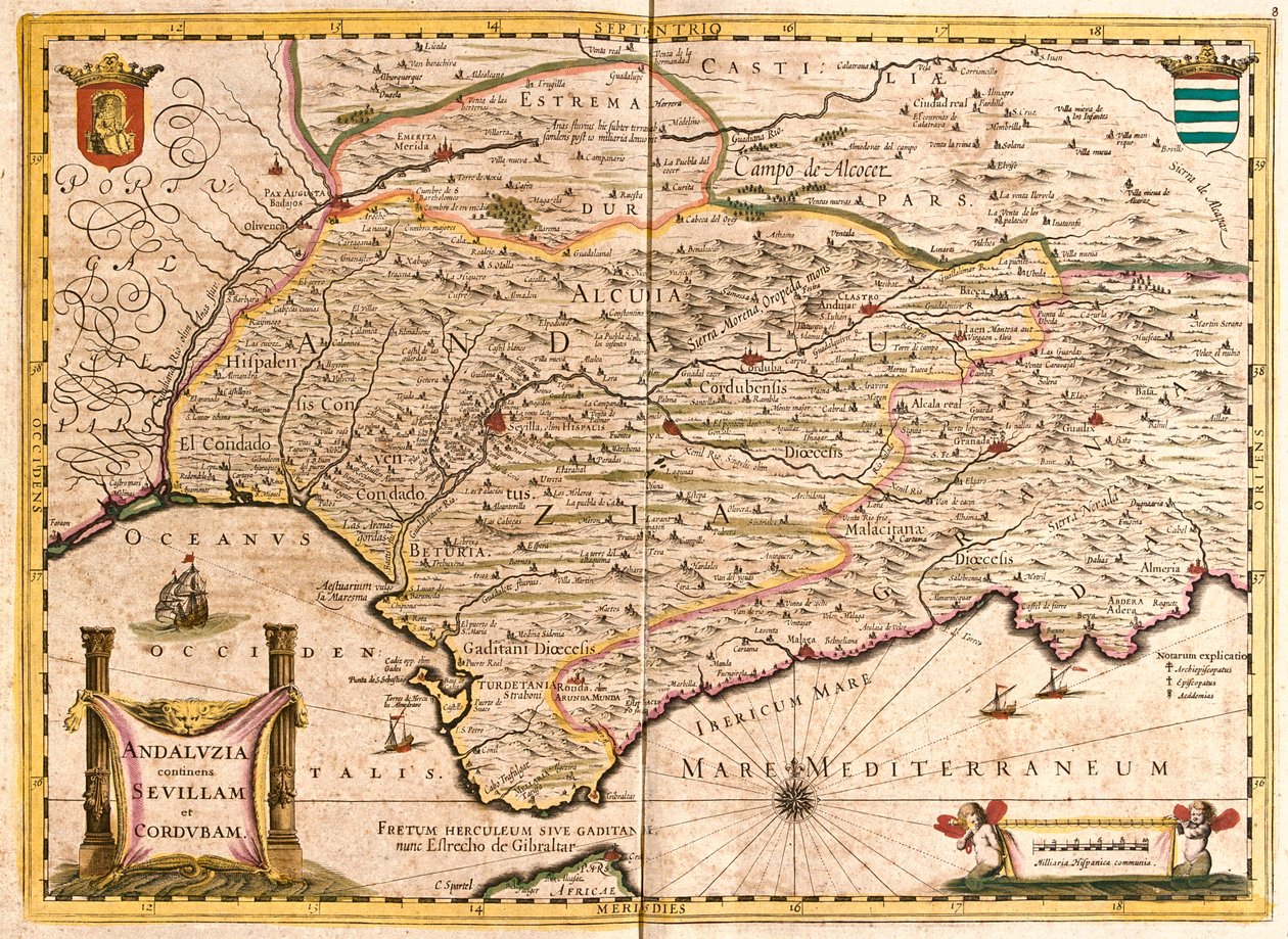 Andalúzia, Spanyolország alkotó: Frederick de Wit
