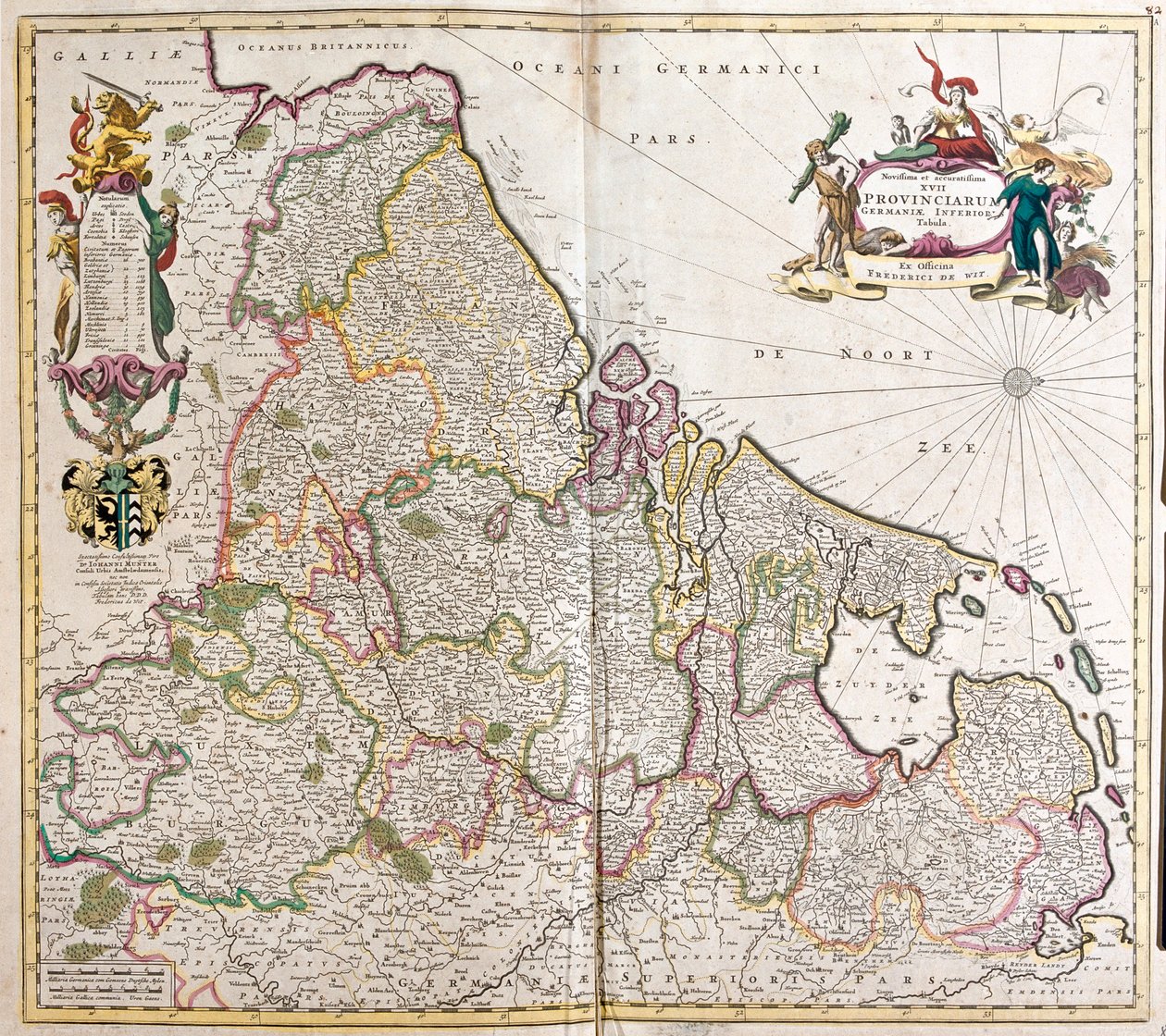 Belgium, Hollandia, Luxemburg, N alkotó: Frederick de Wit