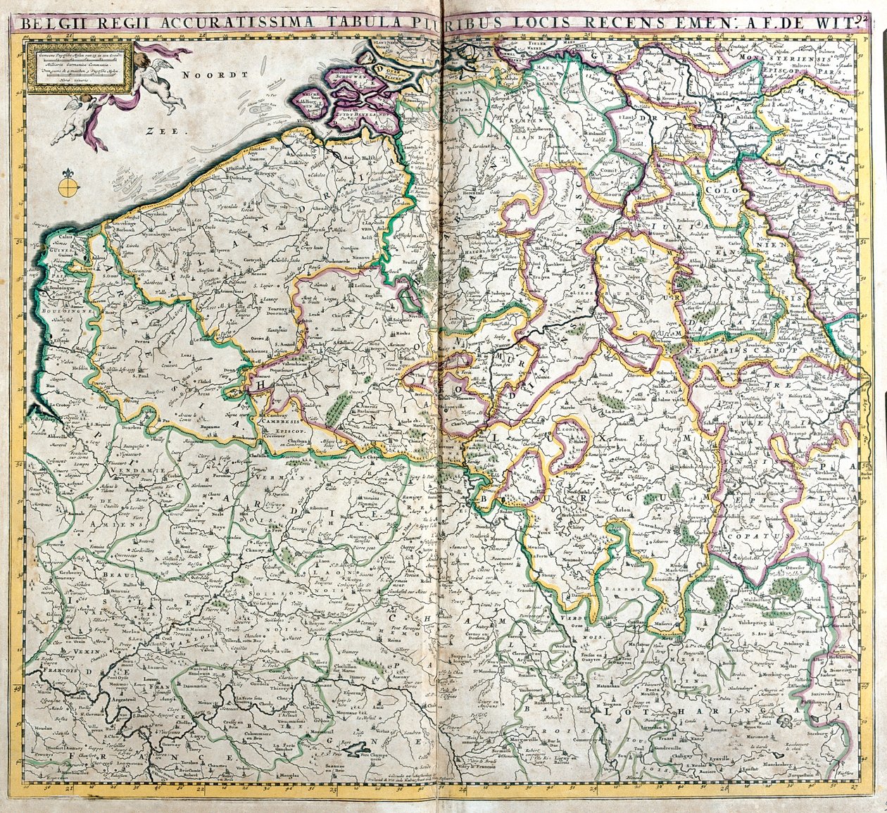 Belgium, Luxemburg, N alkotó: Frederick de Wit